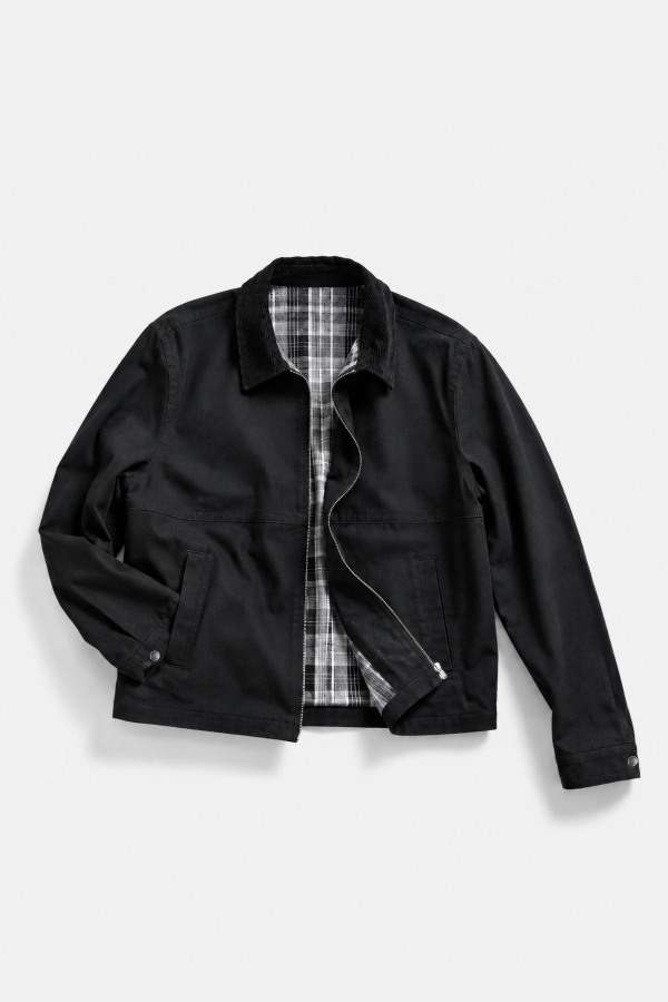 Куртка BRAVEHEART Brave worker jacket мужская чёрная твил вельветовый воротник широкая строчка
